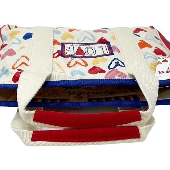 NWT BRIGHTON Mini Canvas Tote Crossbody Bag - Picture 4 of 9